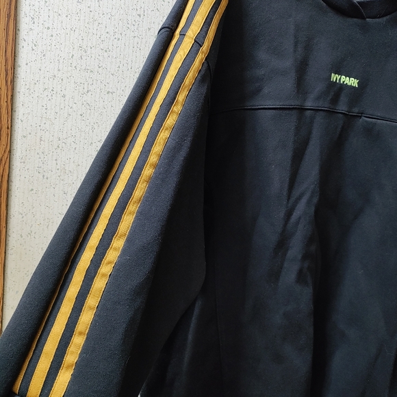 Adidas x Ivy Park Sweatshirt Small Black Gold GT6657 Streetwear Beyonce Clean - Picture 6 of 9